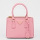 Prada Mini Galleria Bag In Pink Saffiano Leather