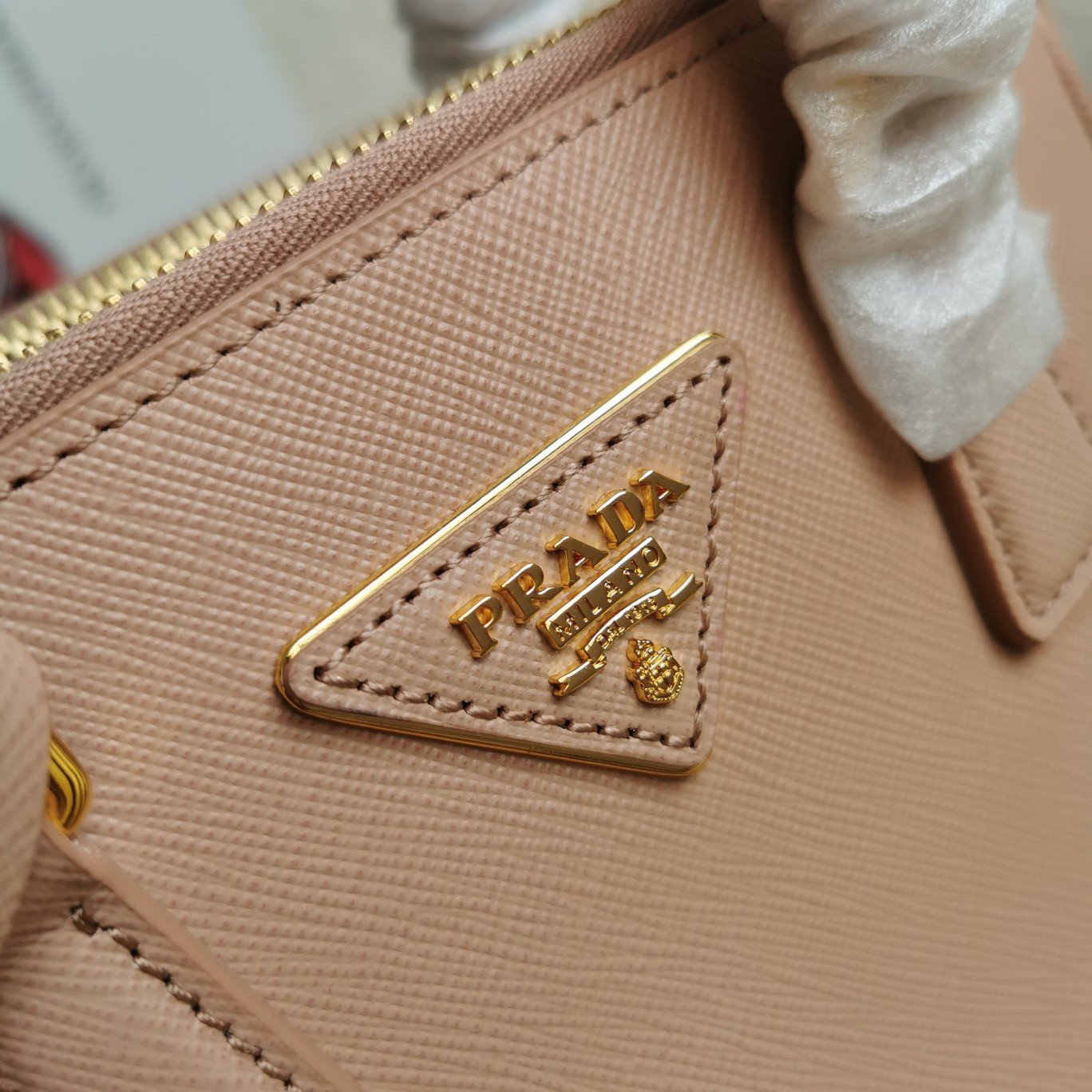 Prada Mini Galleria Bag In Powder Pink Saffiano Leather