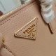 Prada Mini Galleria Bag In Powder Pink Saffiano Leather