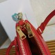 Prada Mini Galleria Bag In Red Saffiano Leather