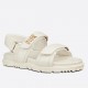 Dior DiorAct Sandals In White Lambskin