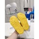 Dior DiorAct Sandals In Yellow Lambskin