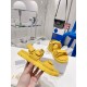 Dior DiorAct Sandals In Yellow Lambskin