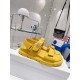 Dior DiorAct Sandals In Yellow Lambskin