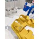 Dior DiorAct Sandals In Yellow Lambskin