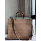 Fendi Sunshine Medium Tote Bag In Beige FF Fabric