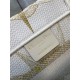 Dior Small Book Tote Bag In Gold Rêve d'Infini Embroidery