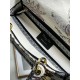 Dior Lady D-Lite Medium Bag In White Jardin Botanique Embroidery