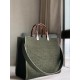 Fendi Sunshine Medium Tote Bag In Green FF Fabric