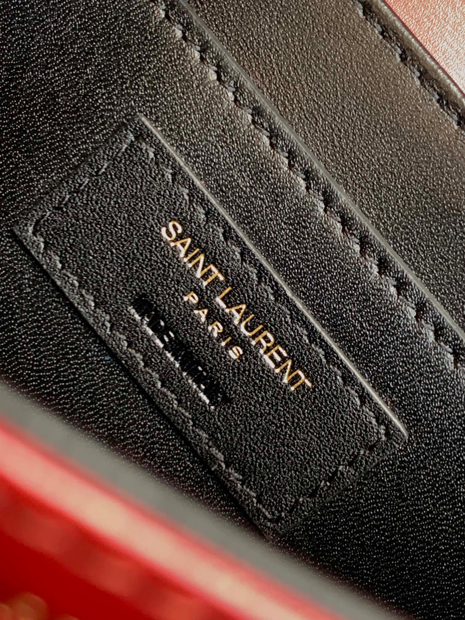 Saint Laurent Small Solferino Bag In Red Calfskin