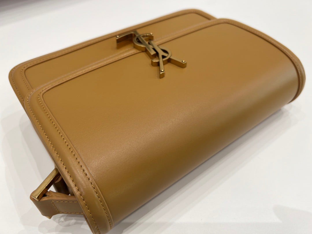 Saint Laurent Medium Solferino Bag In Camel Calfskin