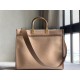 Fendi Sunshine Medium Tote Bag In Brown Flannel