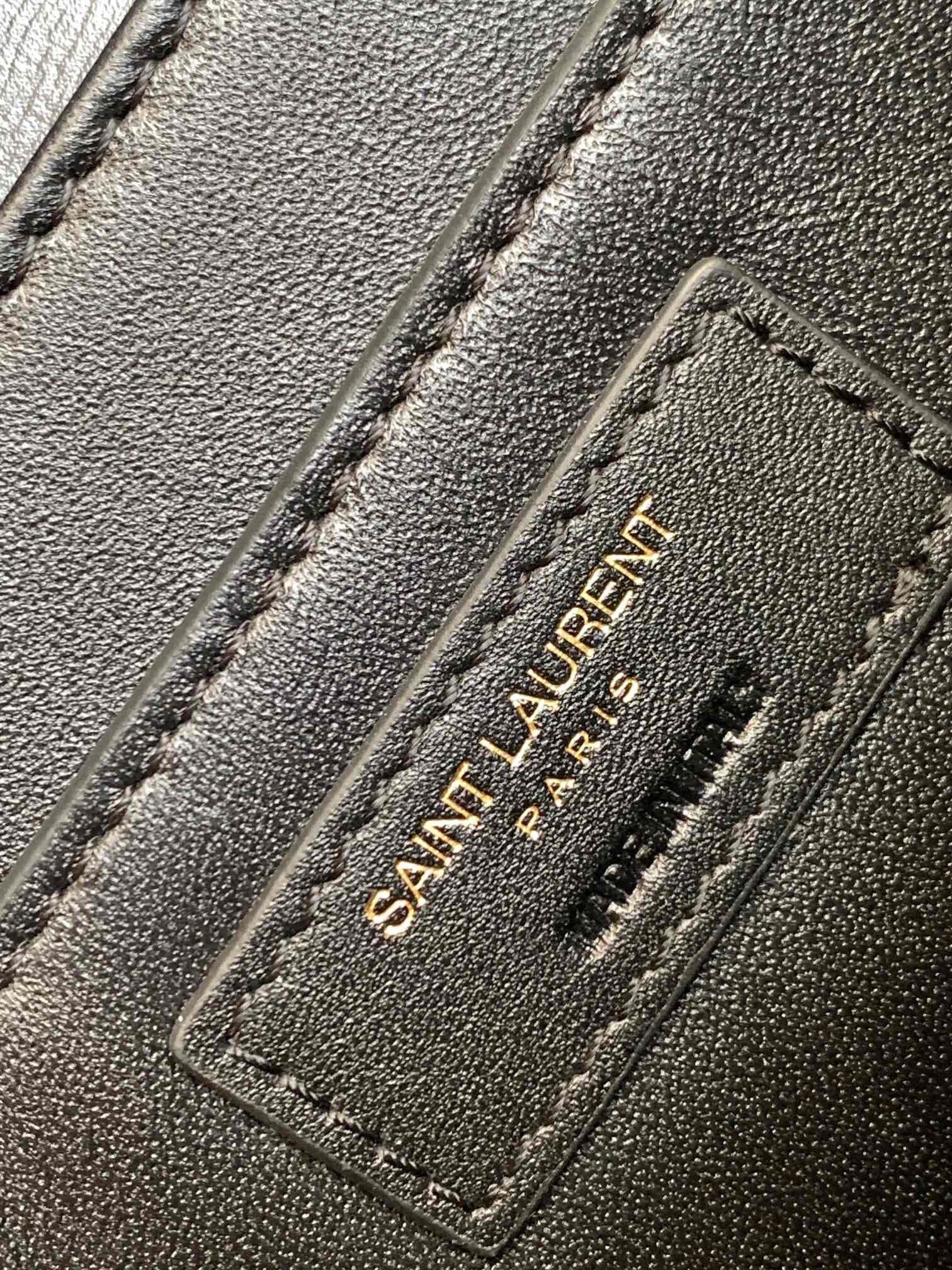 Saint Laurent Medium Solferino Bag In Black Calfskin