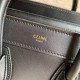 Celine Nano Luggage Tote Bag In Black Smooth Calfskin