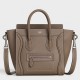 Celine Nano Luggage Tote Bag In Souris Drummed Calfskin