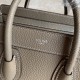 Celine Nano Luggage Tote Bag In Souris Drummed Calfskin