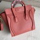 Celine Nano Luggage Tote Bag In Orange Drummed Calfskin