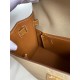 Hermes Kelly Sellier 28 Bicolor Bag in Trench and Gold Epsom Calfskin