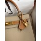 Hermes Kelly Sellier 28 Bicolor Bag in Trench and Gold Epsom Calfskin