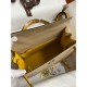 Hermes Kelly Sellier 28 Bicolor Bag in Trench and Yellow Epsom Calfskin