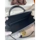 Hermes Kelly Sellier 28 Handmade Bag In Black Box Calfskin