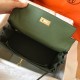 Hermes Kelly Retourne 28 Handmade Bag In Canopee Clemence Leather