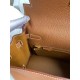 Hermes Kelly Retourne 28 Handmade Bag In Gold Clemence Leather