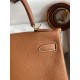 Hermes Kelly Retourne 28 Handmade Bag In Gold Clemence Leather