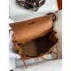 Hermes Kelly Retourne 28 Handmade Bag In Gold Clemence Leather