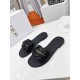 Dior Dio(r)evolution Slide Sandals In Black Calfskin