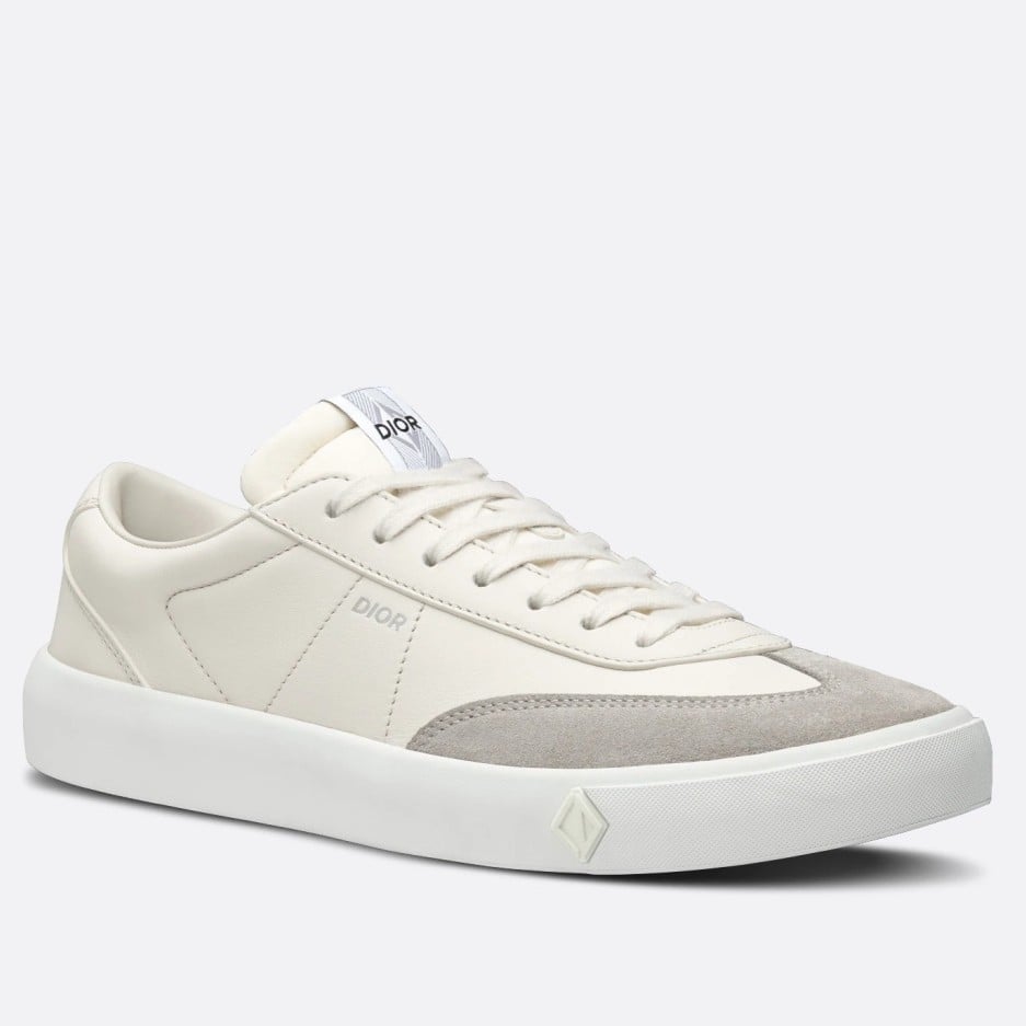 Dior Men's B101 Sneakers In Cream Calfskin