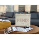 Fendi Sunshine Large Tote Bag In White Calfskin