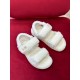 Dior Dioract Sandals In White Shearling