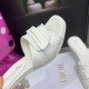 Dior Dio(r)evolution Heeled Slides In White Calfskin