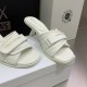 Dior Dio(r)evolution Heeled Slides In White Calfskin