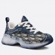 Dior Vibe Sneakers In Blue Dior Oblique Technical Fabric