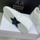 Dior Star Sneakers In White Calfskin with Gold Star