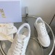 Dior One Sneakers In White Oblique Perforated Calfskin