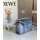 Loewe Puzzle Mini Bag In Atlantic Blue Calfskin