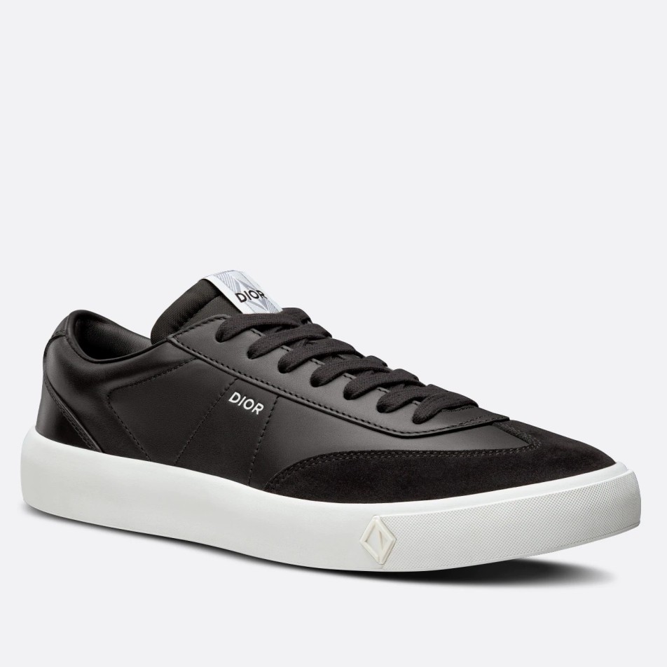 Dior Men's B101 Sneakers In Black Calfskin