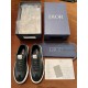 Dior Men's B101 Sneakers In Black Calfskin