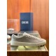 Dior Men's B101 Sneakers In Grey Suede Calfskin