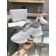 Dior Men's B25 Sneakers in White Neoprene and Mesh