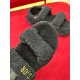 Dior Dioract Sandals In Black Shearling