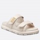 Dior Dioract Slide Sandals In White Lambskin