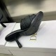 Dior Dio(r)evolution Heeled Slides In Black Calfskin