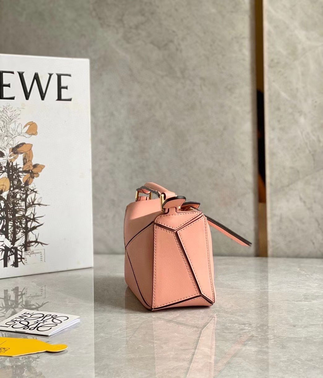 Loewe Puzzle Mini Bag In Blossom Calfskin