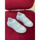 Dior One Sneakers in White and Gold Oblique Perforated Calfskin