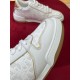 Dior One Sneakers in White and Gold Oblique Perforated Calfskin