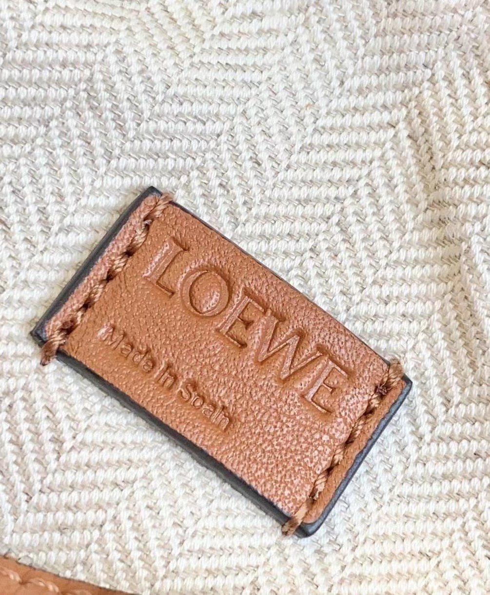 Loewe Puzzle Mini Bag In Caramel Calfskin